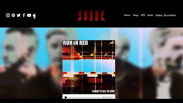 RUN iN RED Website 2020 scroll through